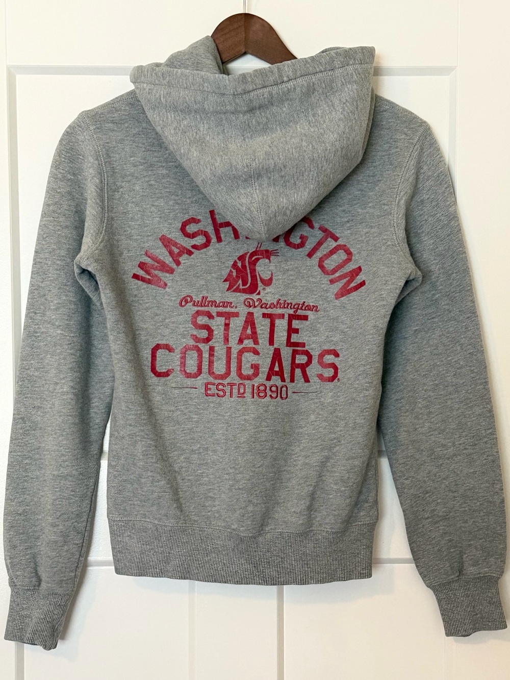 Nike Washington State Cougars Hoodie Gray Pullover WSU Sweatshirt Women’s XS